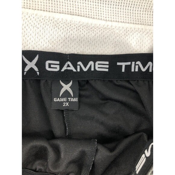 Game Time Sweatpants Joggers Jogging Pants Men's 2X Gray Big Striped Black - Picture 6 of 9